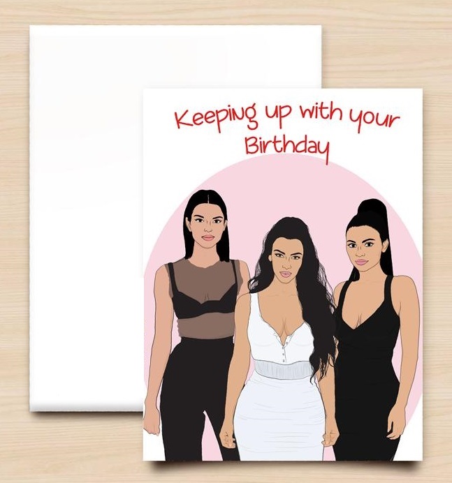 COOL&FAMOUS Wenskaart KARDASHIANS