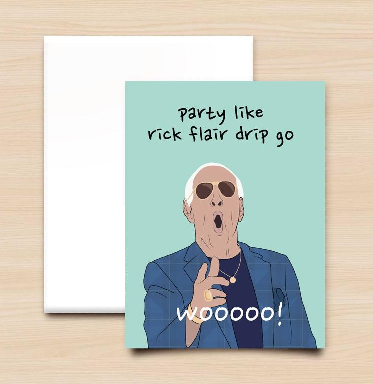 COOL&FAMOUS Wenskaart RICK FLAIR