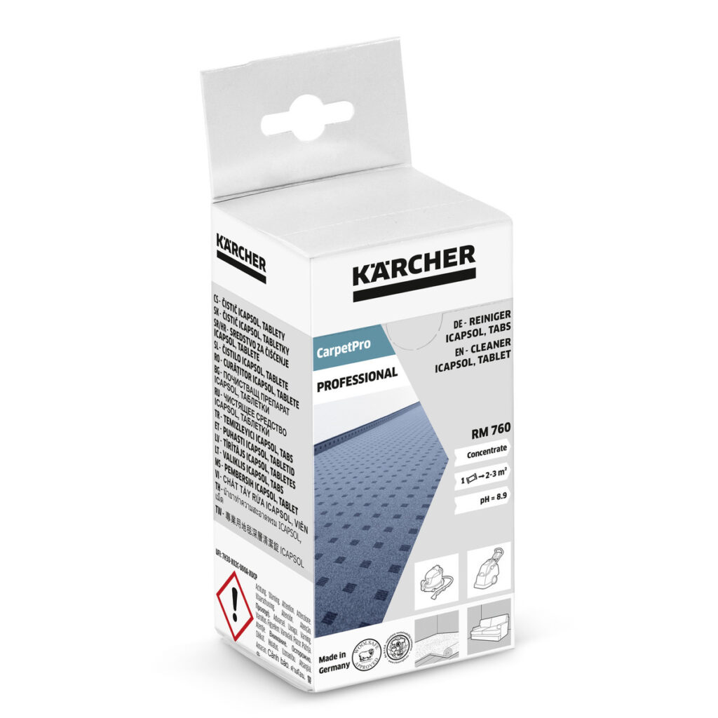 KÄRCHER - Tapijt / Textiel Reinigingsmiddel Tablet 16 Stuks (Schuimt Niet)