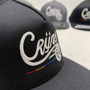 CRIJNS SNAPBACK PET ZWART / WIT Logo