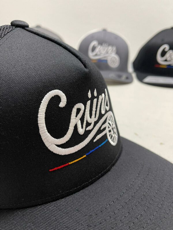 CRIJNS SNAPBACK PET ZWART / WIT Logo