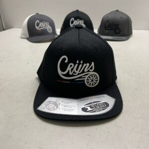 CRIJNS SNAPBACK PET ZWART / WIT Logo