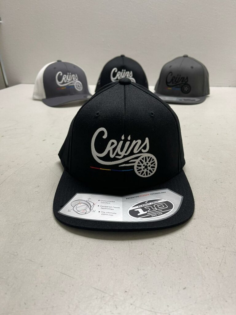 CRIJNS SNAPBACK PET ZWART / WIT Logo