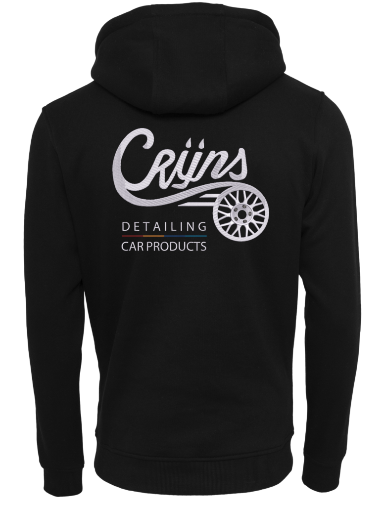 CRIJNS KWALITEITS HOODIE ZWART / WIT Logo