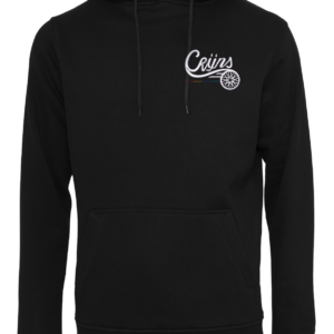 CRIJNS KWALITEITS HOODIE ZWART / WIT Logo