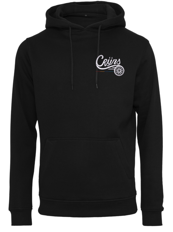 CRIJNS KWALITEITS HOODIE ZWART / WIT Logo