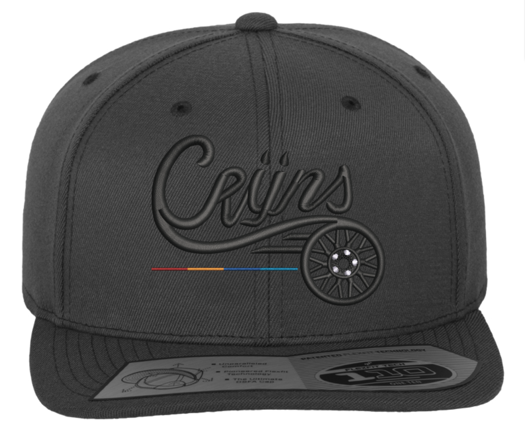 CRIJNS SNAPBACK PET GRIJS / ZWART Logo