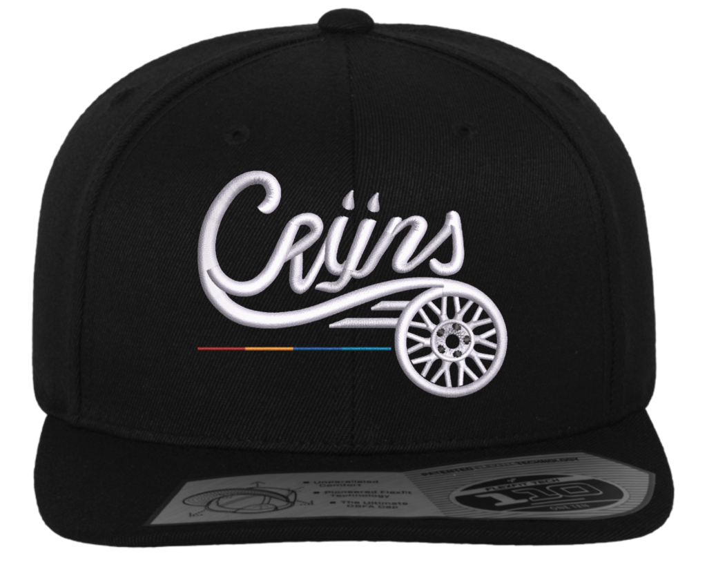 CRIJNS SNAPBACK PET ZWART / WIT Logo