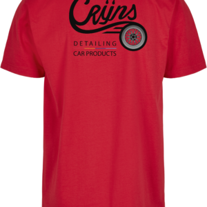 CRIJNS KWALITEITS T-SHIRT ROOD / ZWART Logo