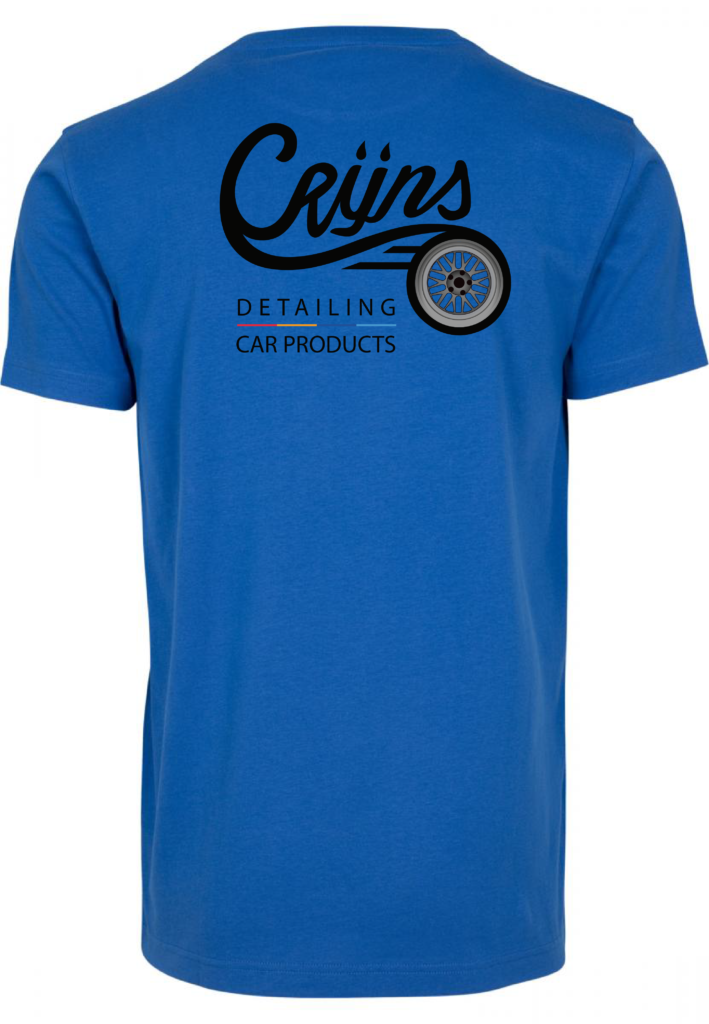 CRIJNS KWALITEITS T-SHIRT BLAUW / ZWART Logo