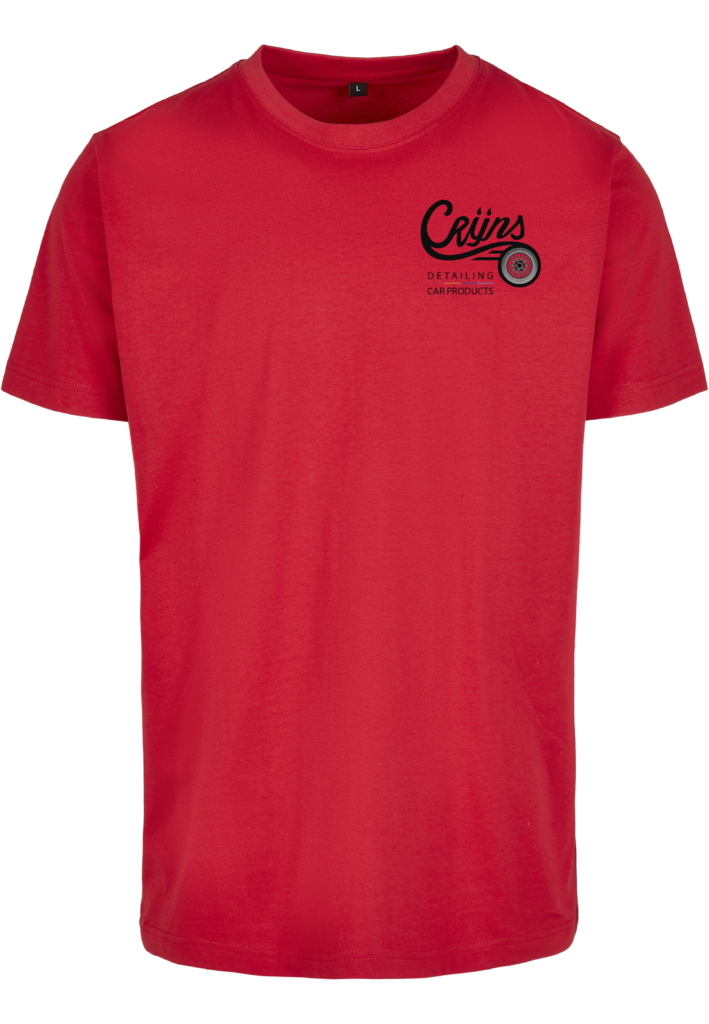 CRIJNS KWALITEITS T-SHIRT ROOD / ZWART Logo