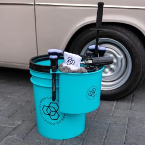 CARBON COLLECTIVE – Bucket Organiser – Teal Blue
