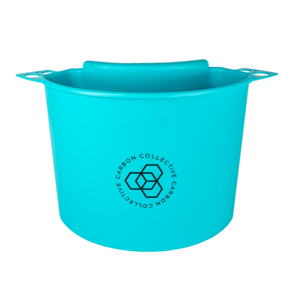 CARBON COLLECTIVE - Bucket Organiser - Teal Blue