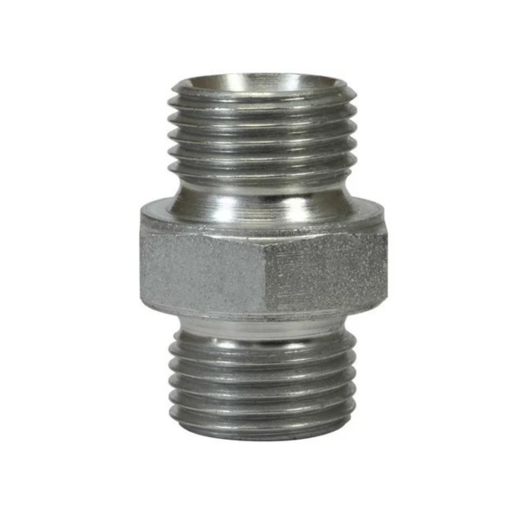 Foamlance Koppeling - Messing Dubbel nippel, 1/4" AG - 1/4" AG, 400bar
