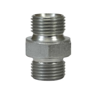 Foamlance Koppeling - Messing Dubbel nippel, 1/4" AG - 1/4" AG, 400bar