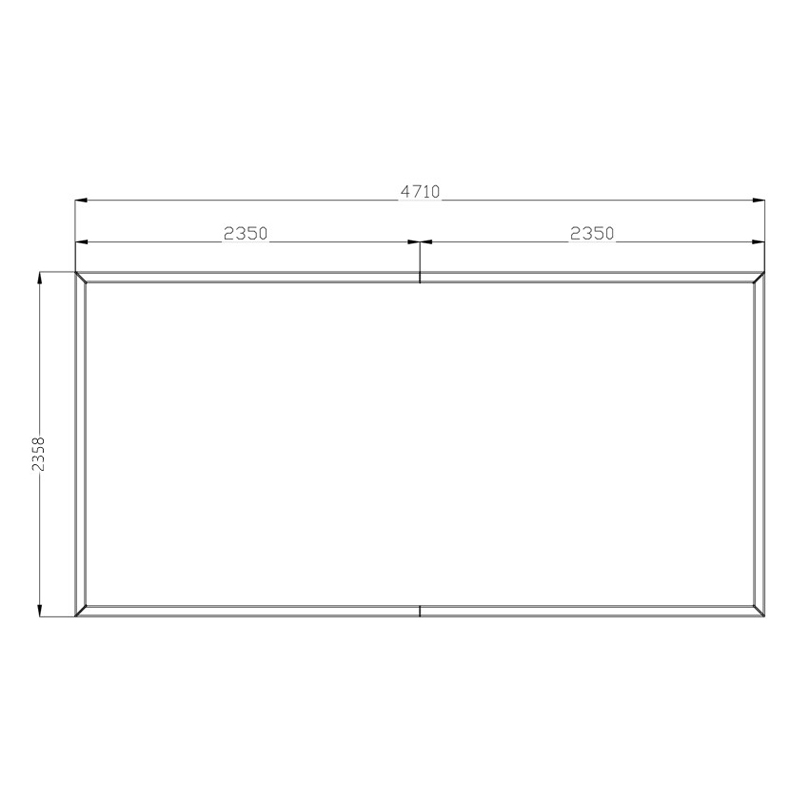 CRIJNS - Led Bay 8 - L4893mm x B2542mm x H80mm - 360W