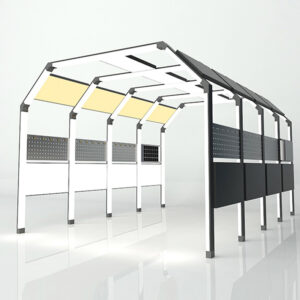 CRIJNS – Led Tunnel 4 – L5370cm – B4000cm – H2615cm – 830W