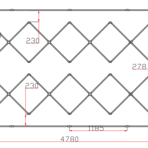 CRIJNS - Led Bay 4 - L4780mm x B2410mm x H20mm - 512W