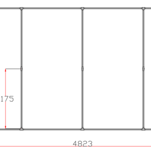 CRIJNS - Led Bay 7 - L4780mm x B2410mm x H20mm - 306W