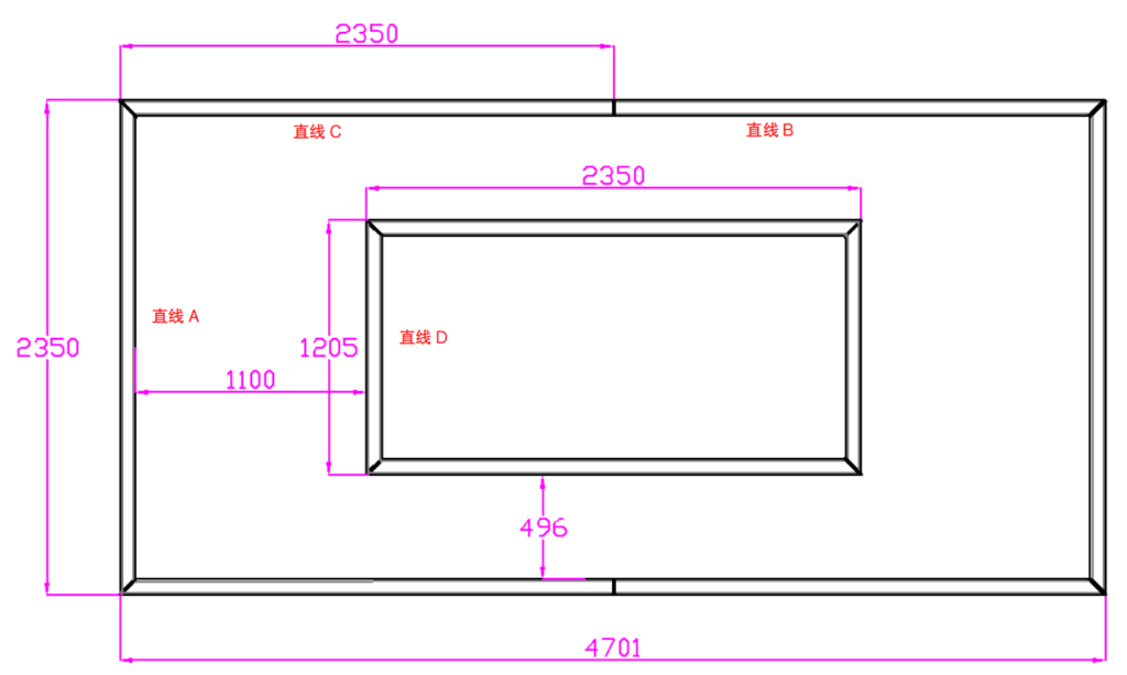 CRIJNS - Led Bay 12 - L4780mm x B2410mm x H20mm - 340W