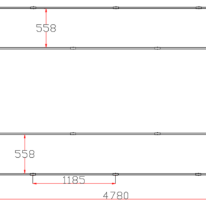 CRIJNS - Led Bay 10 - L4780mm x B2410mm x H20mm - 539W