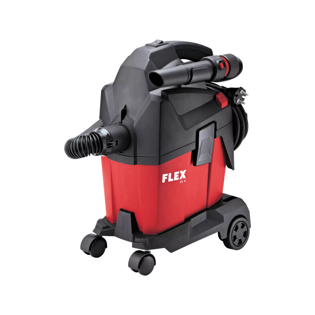 FLEX - VC 6 L MC Compacte stofzuiger met handmatige filterreiniging, 6 L, Klasse L - 1200Watt