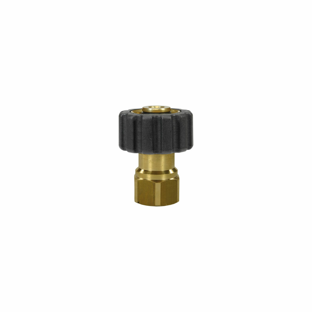 R+M Suttner Schroef Koppeling M22 F – 1/4 IG Messing