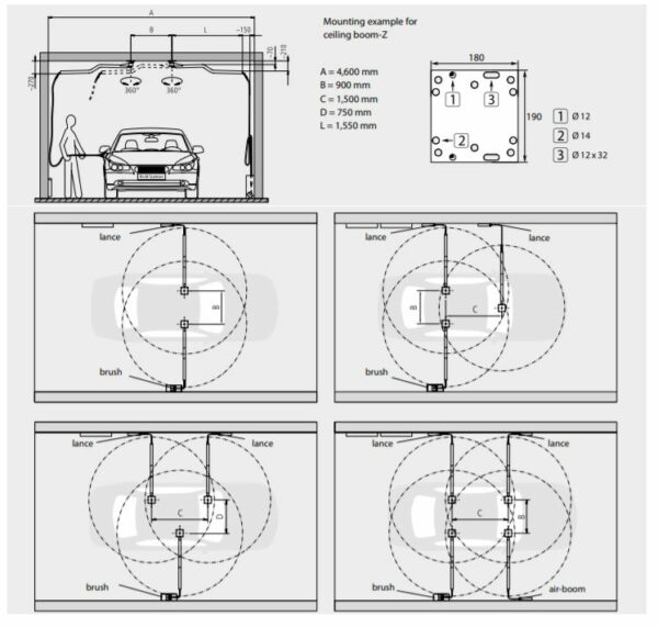 R+M Suttner Zwaaiarm RVS