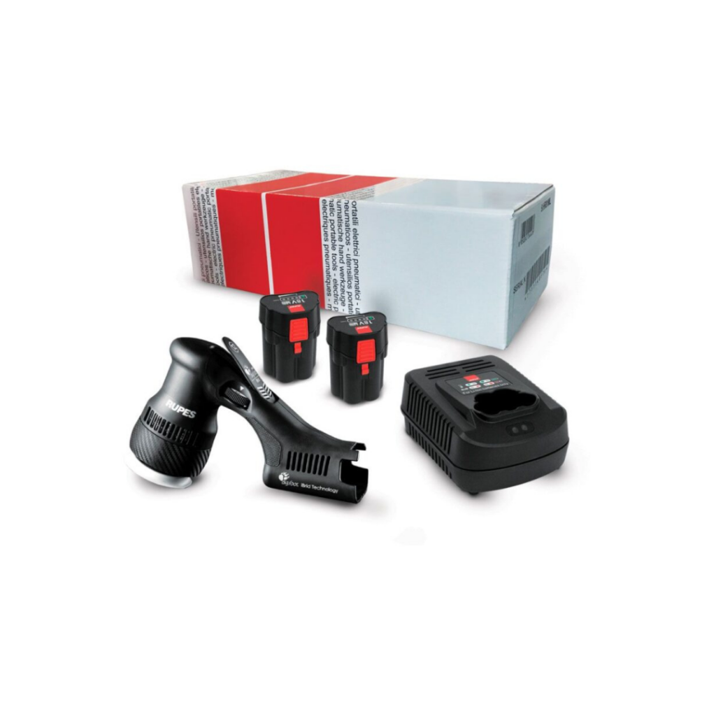 RUPES - BIGFOOT HLR75 - Mini Ibrid Polisher 75mm - Accu Polijstmachine - STB Kit