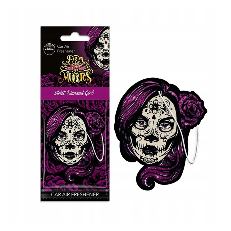 AROMA CAR - Dia De Los Muertos - Violet Diamond Girl - HALLOWEEN
