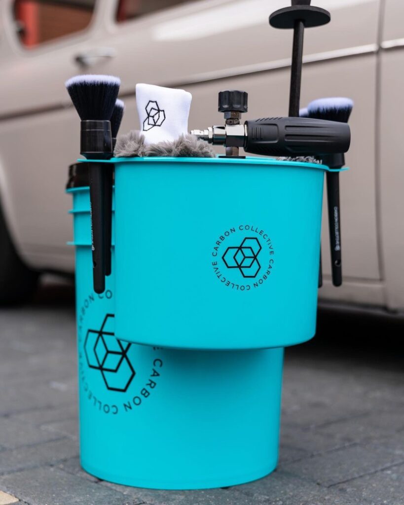 CARBON COLLECTIVE - Bucket Organiser - Teal Blue