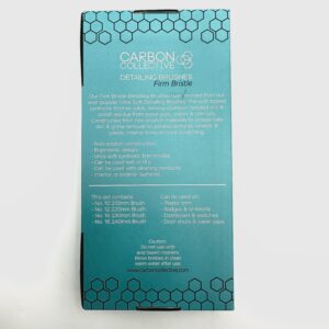 CARBON COLLECTIVE – Firm Bristle Detailing Brush Set – 4 Items