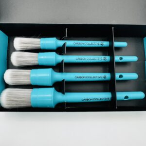 CARBON COLLECTIVE – Firm Bristle Detailing Brush Set – 4 Items