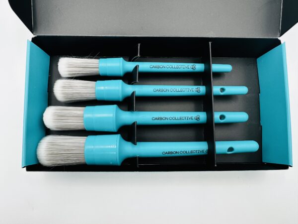 CARBON COLLECTIVE – Firm Bristle Detailing Brush Set – 4 Items