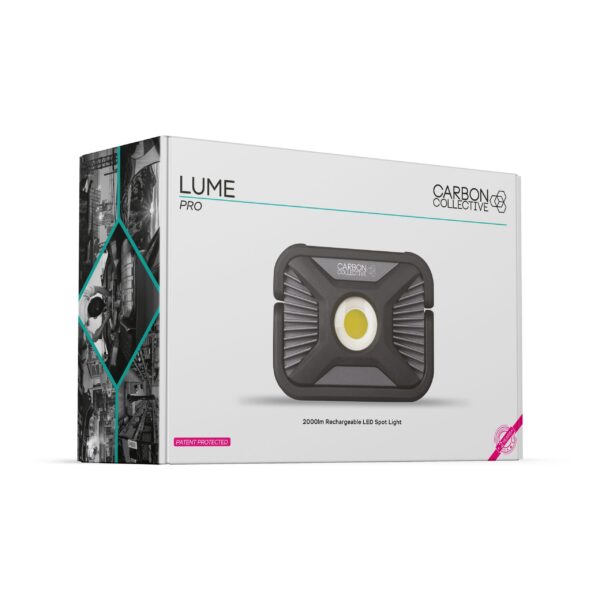 CARBON COLLECTIVE – LUME Pro – Rechargeable Heavy Duty Spot Light – 2000 Lumen