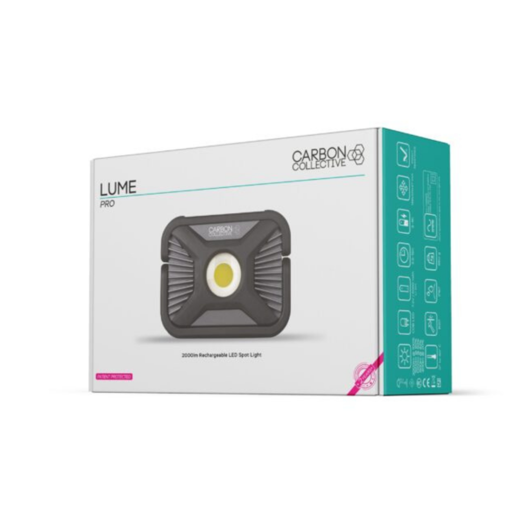 CARBON COLLECTIVE - LUME Pro - Rechargeable Heavy Duty Spot Light - 2000 Lumen