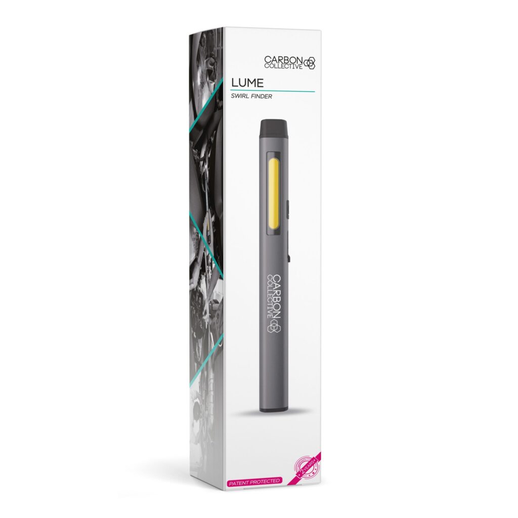 CARBON COLLECTIVE - LUME Pen Swirl Finder - Rechargeable Spot Light - 150 Lumen