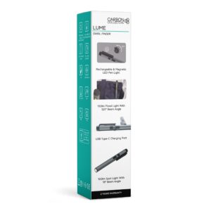 CARBON COLLECTIVE – LUME Pen Swirl Finder – Rechargeable Spot Light – 150 Lumen