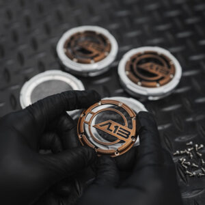 AL13 – 3 PIECE – CARBON / FORGED CARBON Center Caps