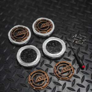 AL13 – 3 PIECE – CARBON / FORGED CARBON Center Caps