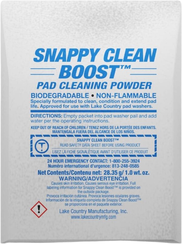 LAKE COUNTRY – Snappy Clean Boost Powder For PAD WASHER – Doosverpakking – 72 Items