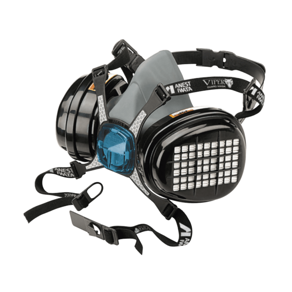ANEST IWATA – PRO – Vipermask – Masker Met A2P3 Filters Inclusief Ingebouwde Filter Tegen Coating / Verf Gassen