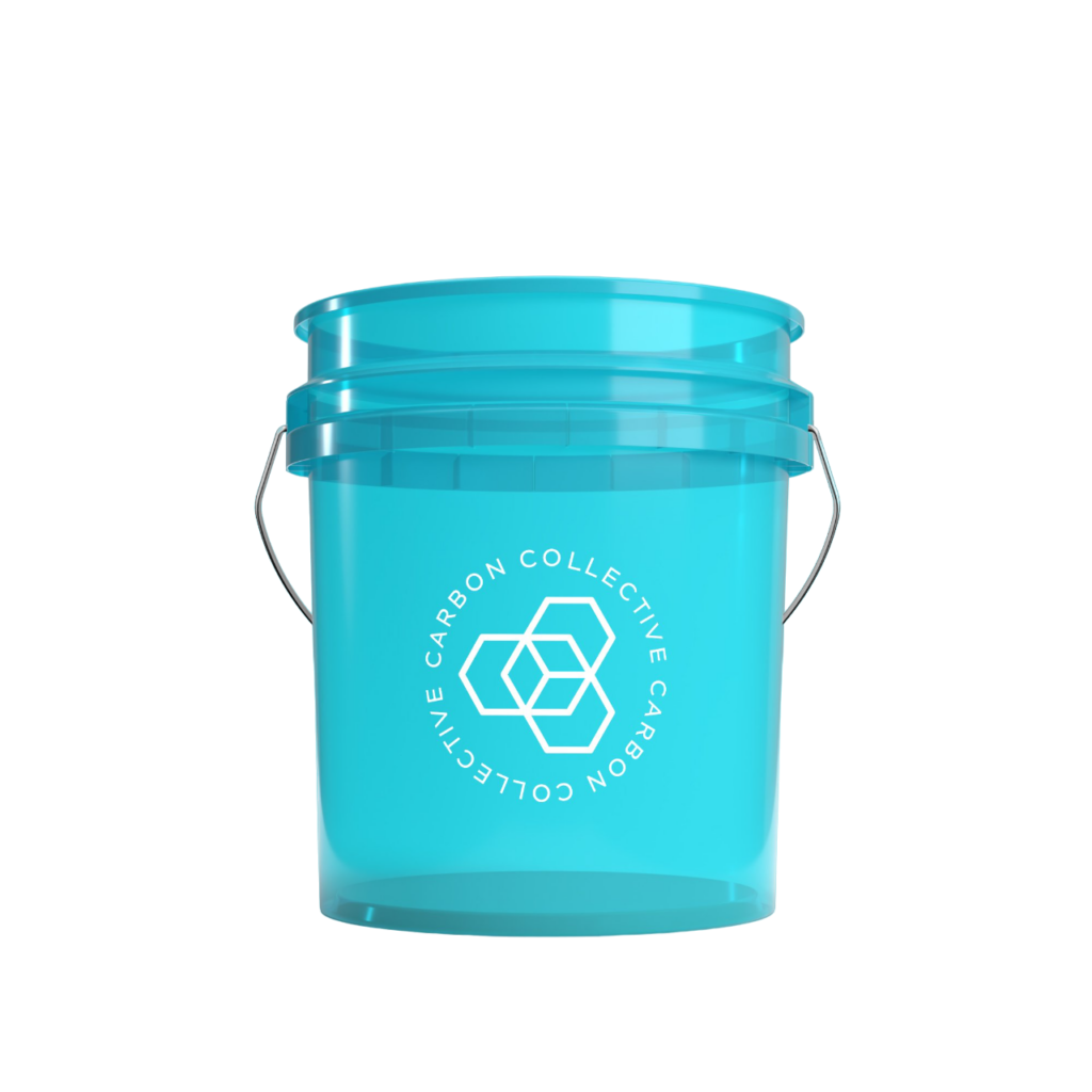 CARBON COLLECTIVE - Clear Teal Wheel Bucket - 13L