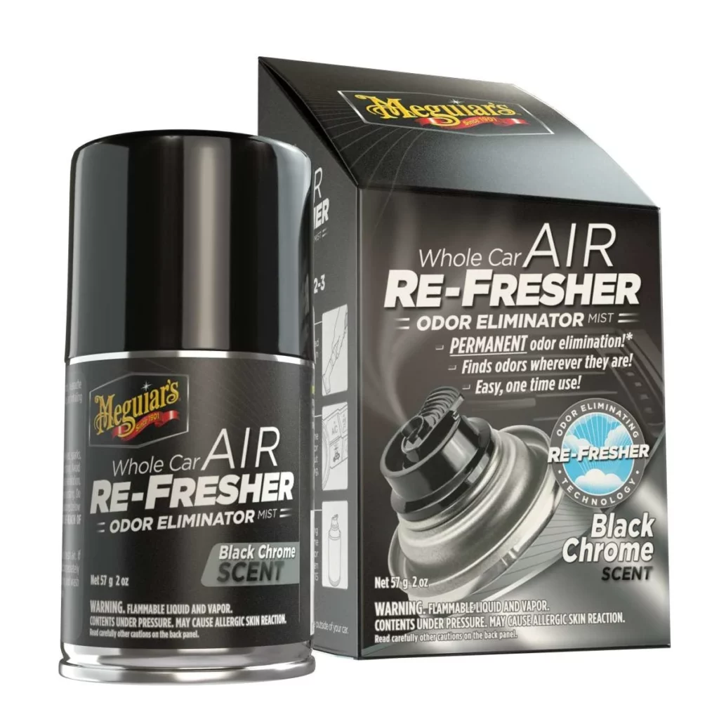 MEGUIARS - Air Refresher - Odor Eliminator - Geurbom - Black Chrome Scent - 57gr