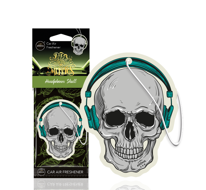 AROMA CAR - Dia De Los Muertos - Headphones Skull - HALLOWEEN