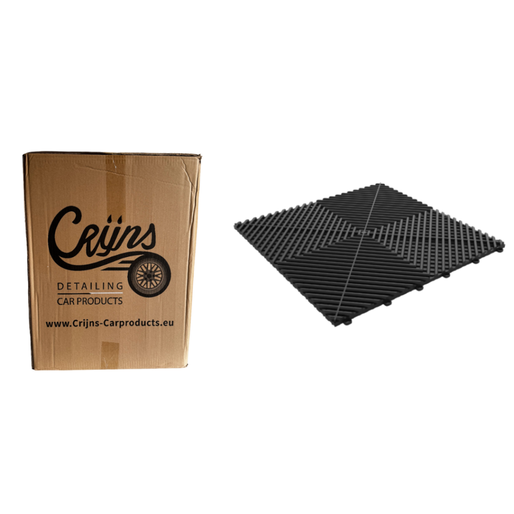CRIJNS - Dalles - Floor Tiles - Trax - PRO - 39,50x39,50cm - BOX - 30 Items - Black