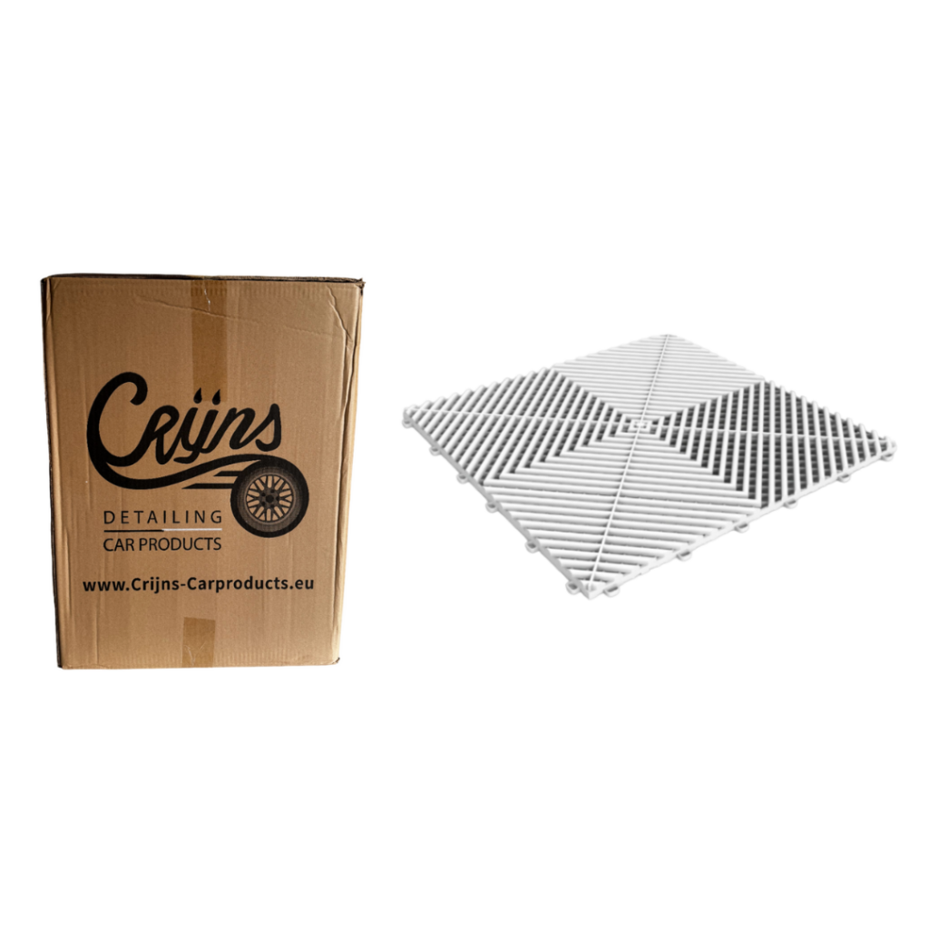 CRIJNS - Dalles - Floor Tiles - Trax - PRO - 39,50x39,50cm - BOX - 30 Items - White