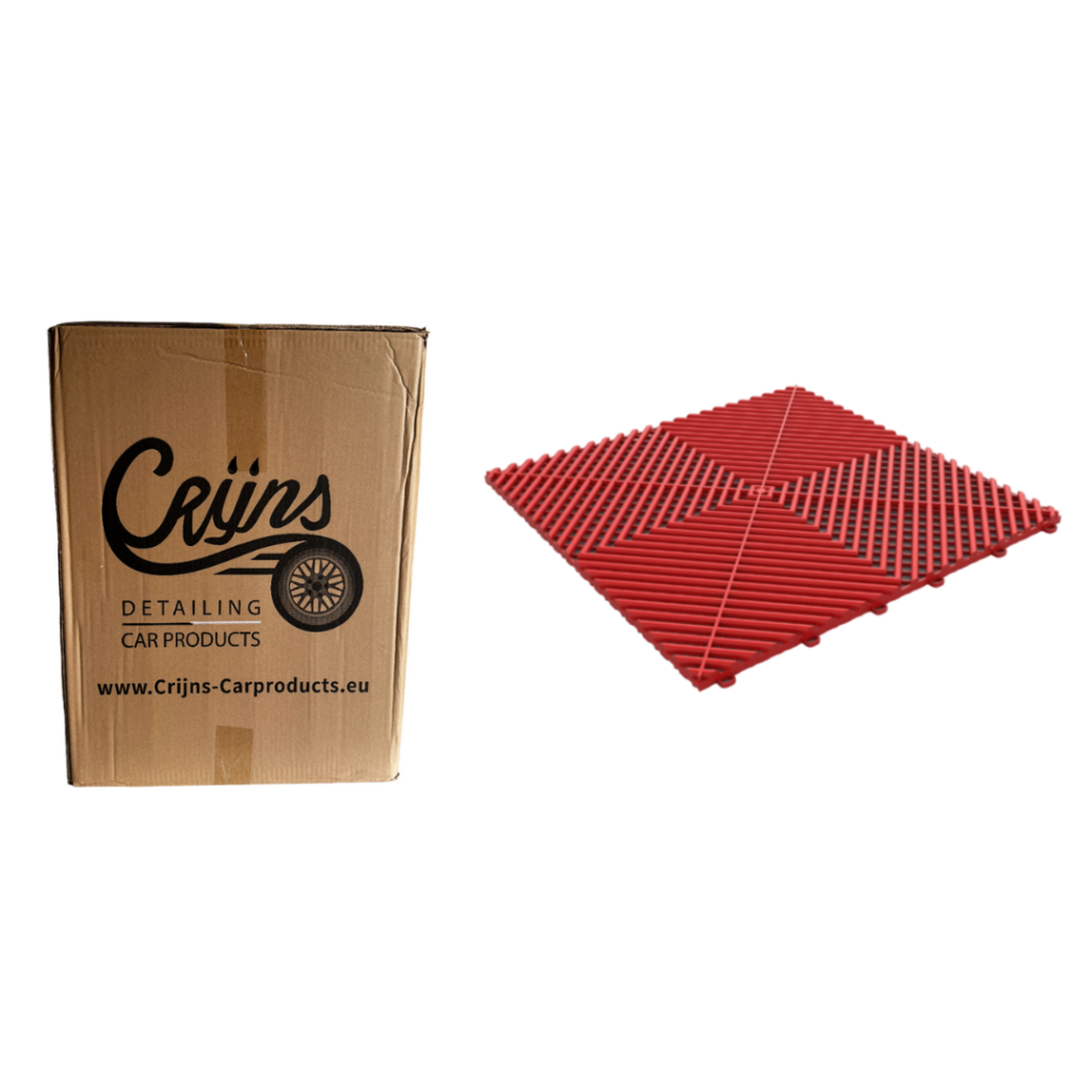 CRIJNS - Dalles - Floor Tiles - Trax - PRO - 39,50x39,50cm - BOX - 30 Items - Red