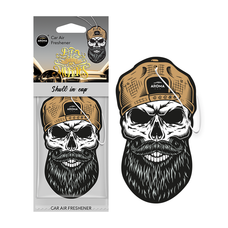 AROMA CAR - Dia De Los Muertos - Skull In Cap - HALLOWEEN