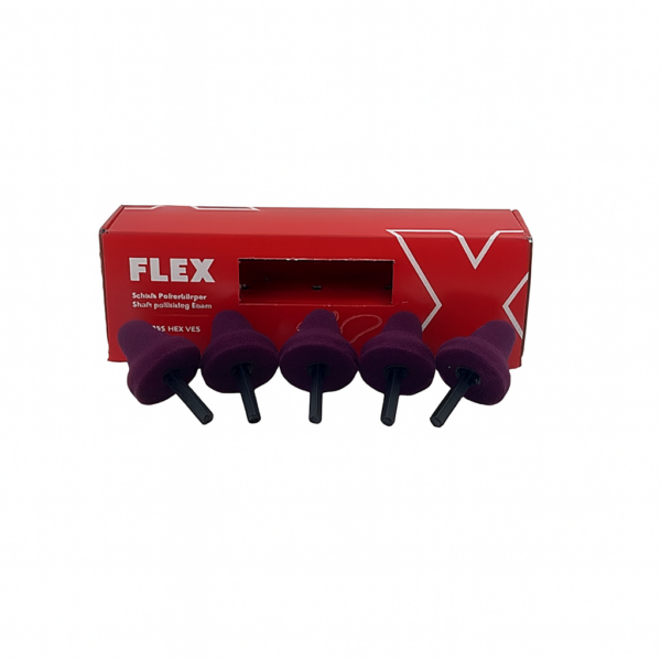 FLEX – PK-V 35 HEX VE5 – Polishing Cone for FLEX PXE80 – Purple – Medium 5-PACK